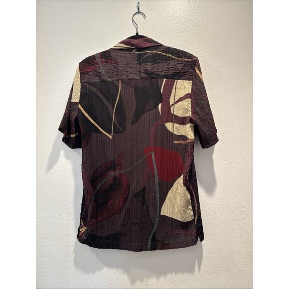 Zara Short Sleeve Shirt Men’s Size Small Artsy Lightweight Regular Fit Textured - Picture 3 of 7